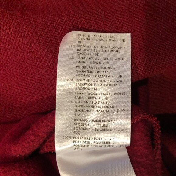 SOLD Red Stella Mccartney Sweatshirts with Embroidered Tiger Size S - Picture 5 of 6